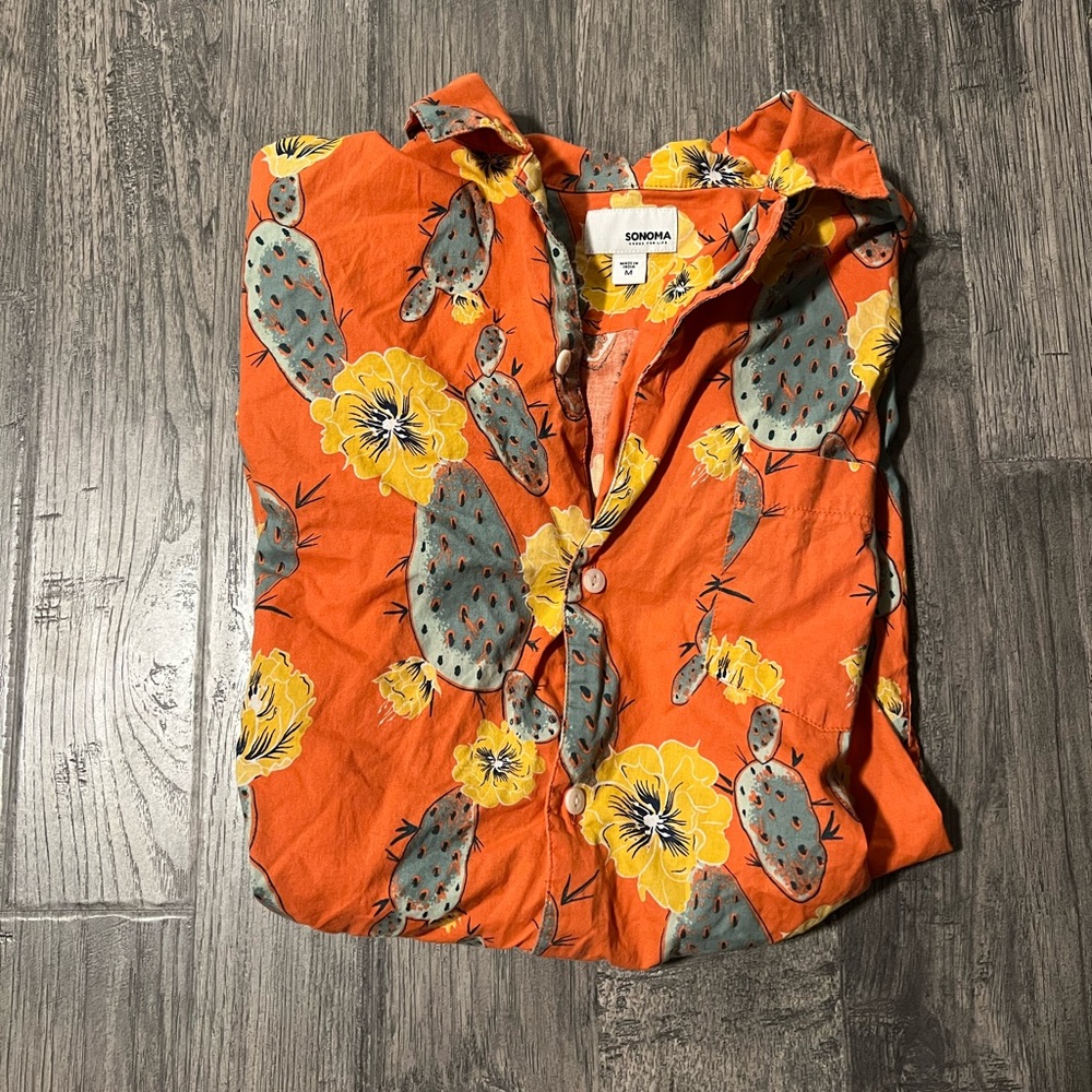 Men’s Cactus Button Up